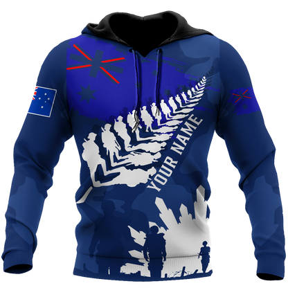Personalized Name Anzac Day 3D All Over Printed Unisex Shirts
