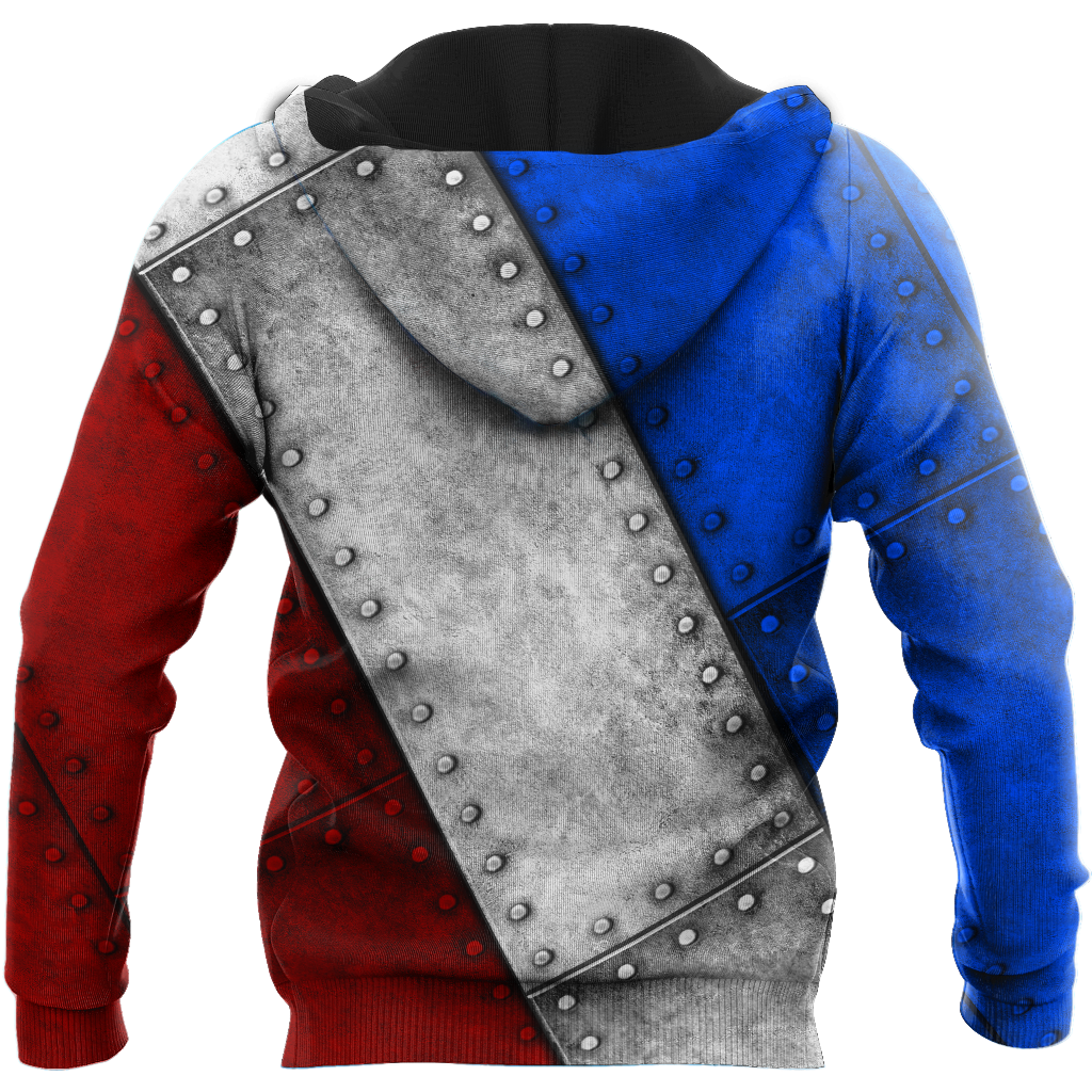 Customize Name Coat Of Arms Puerto Rico Soldier Hoodie For Men And Women