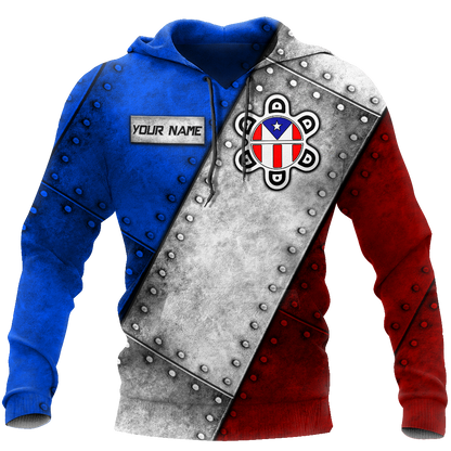 Customize Name Puerto Rico Soldier Hoodie For Men And Women TNA27032105