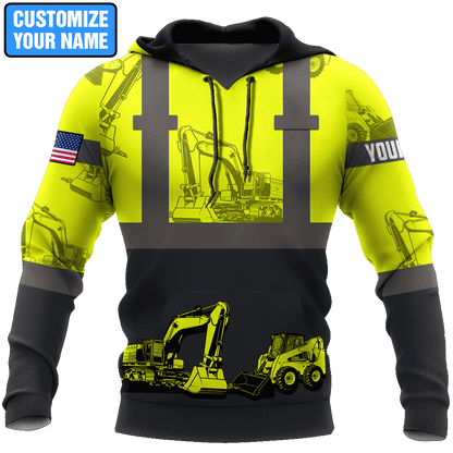Custom Name XT Excavator 3D Printed Shirts DD27052103