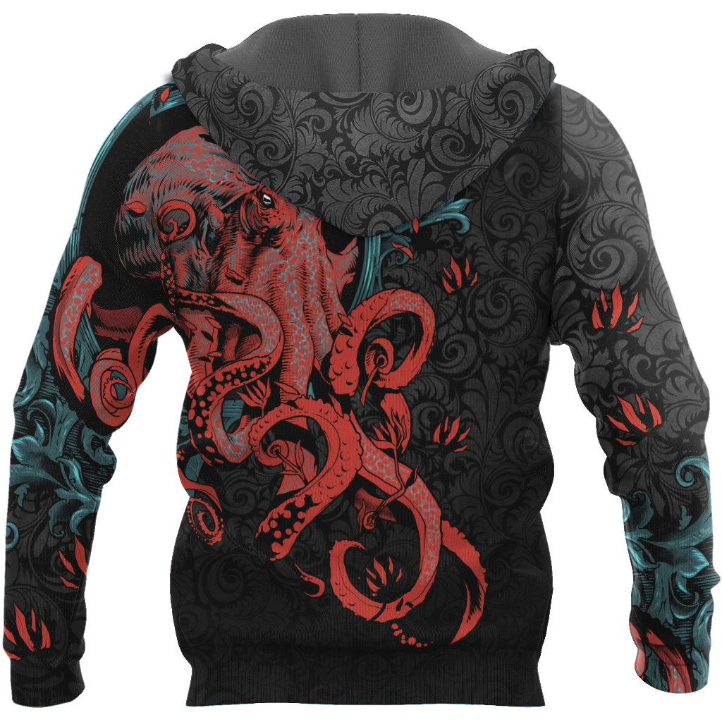 Premium Unisex Hoodie Kraken Gothic Tattoo ML