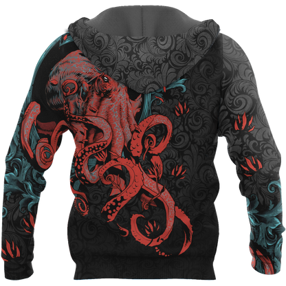 Premium Unisex Hoodie Kraken Gothic Tattoo ML