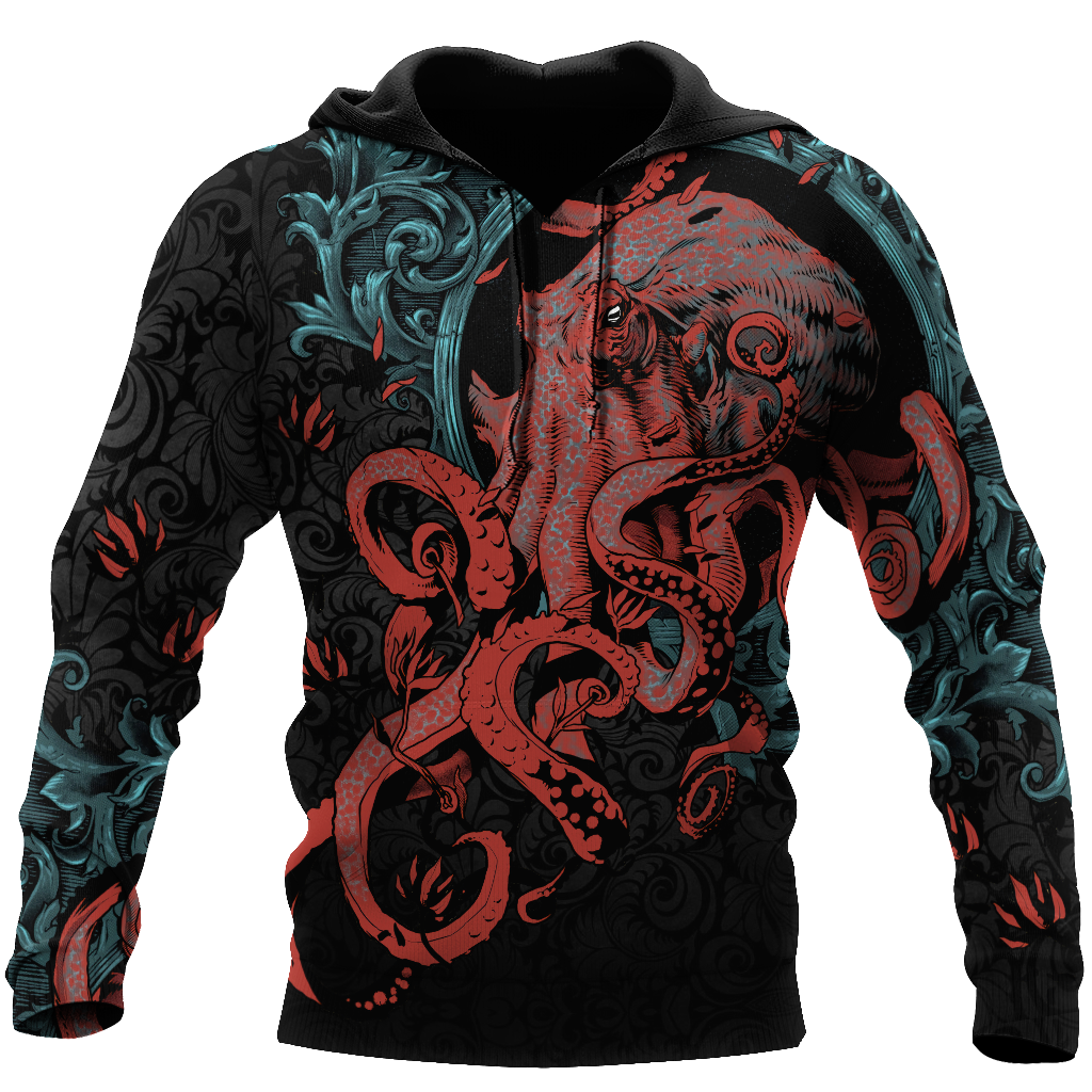 Premium Unisex Hoodie Kraken Gothic Tattoo ML