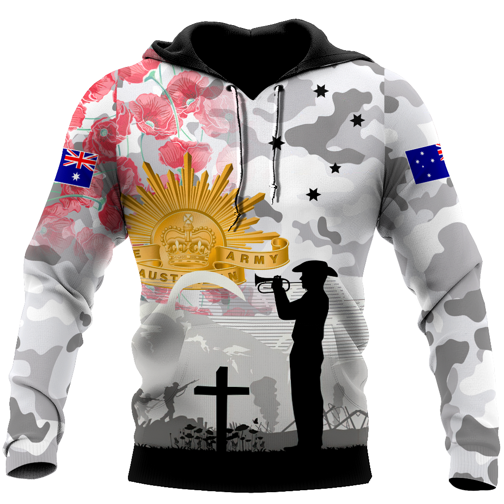 Premium Unisex Hoodie Remember Anzac Day ML