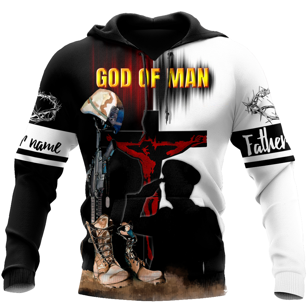 Jesus Father's day Persionalized Your Name 3D All Over Printed Shirts JJ28052102 KT