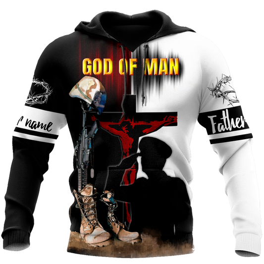 Jesus Father's day Persionalized Your Name 3D All Over Printed Shirts JJ28052102 KT