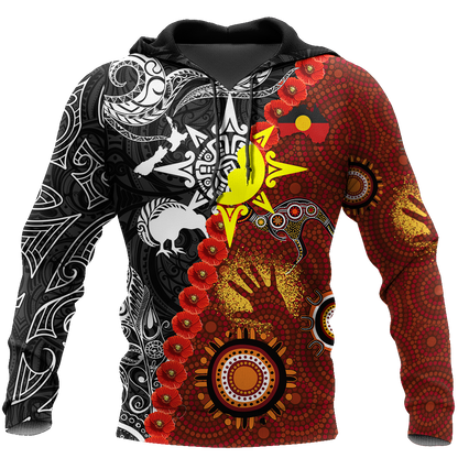 New Zealand Maori And Australia Aboriginal We Are Family 3D Printed Unisex Shirts TN DD29032103