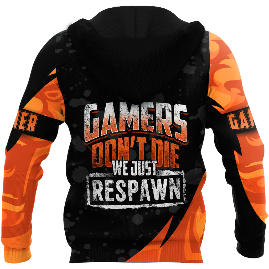 Gamers don't Die We just Respawn Personalized Name NTN29042101