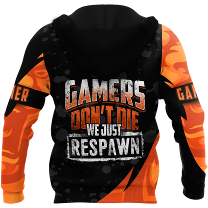 Gamers don't Die We just Respawn Personalized Name NTN29042101