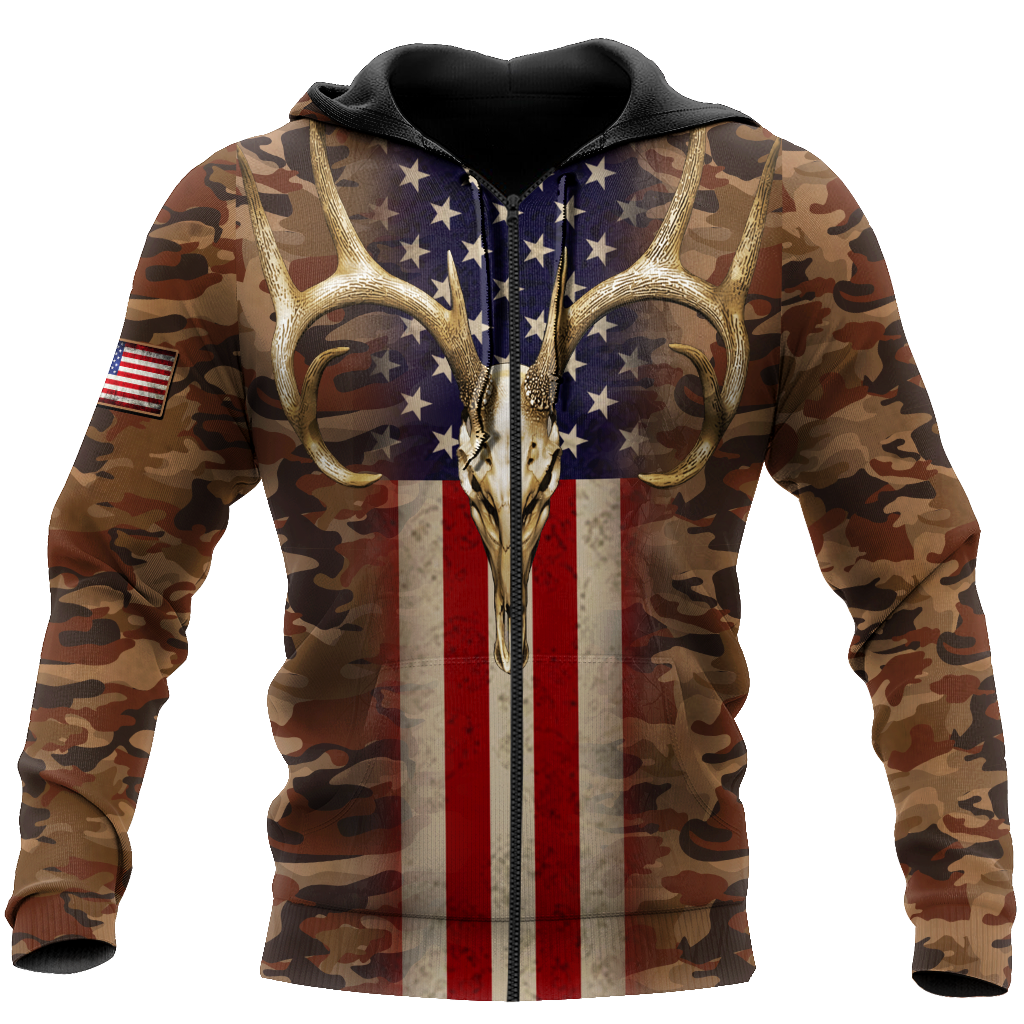 Hunting Season: Live Free Hunt Hard 3D All Over Printed Unisex Shirts