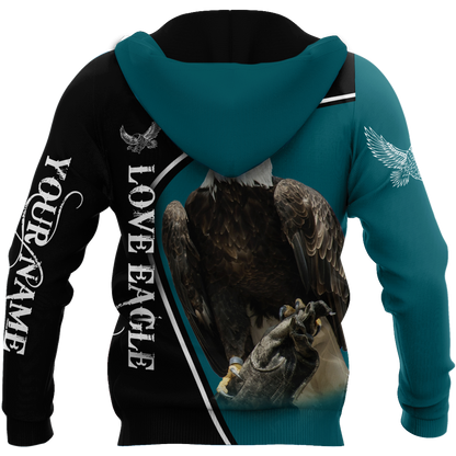 Personalized Name Eagle 3D All Over Printed Shirts For Men and Women
