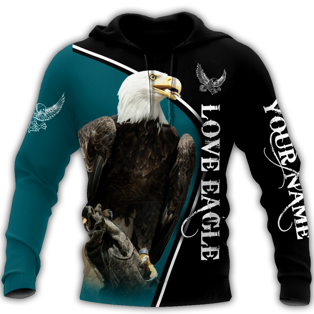 Personalized Name Eagle 3D All Over Printed Shirts For Men and Women