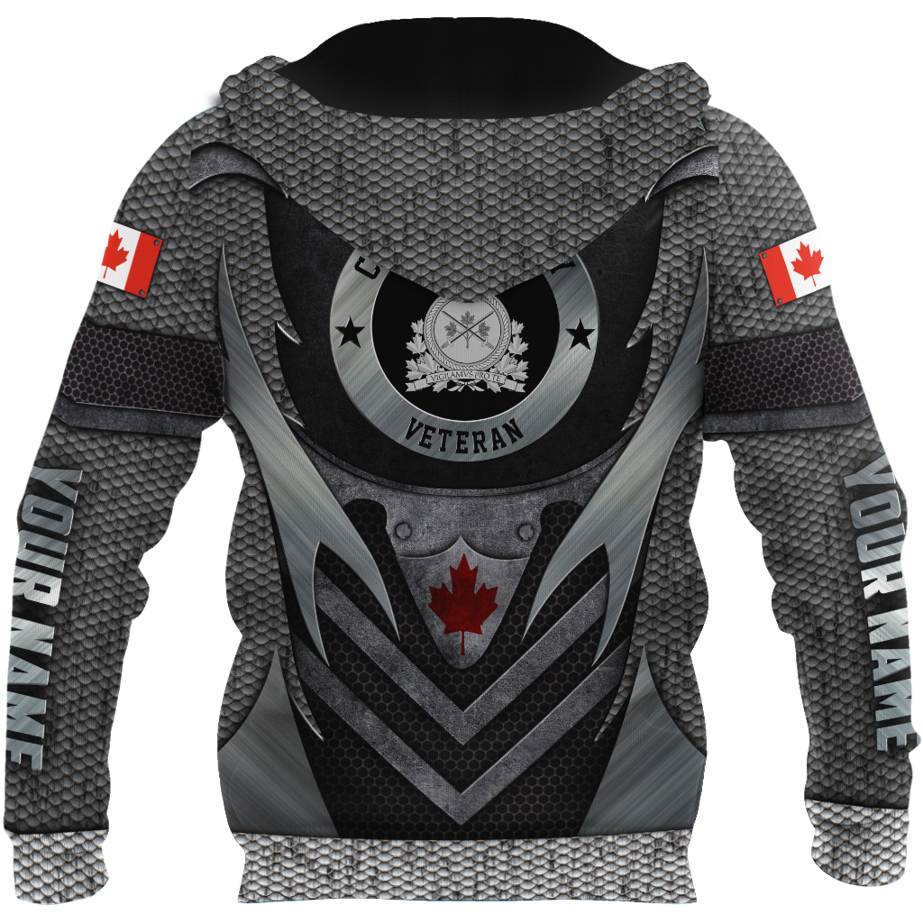 Personalized Name XT Canadian Army Veteran 3D Printed Clothes PD30032101