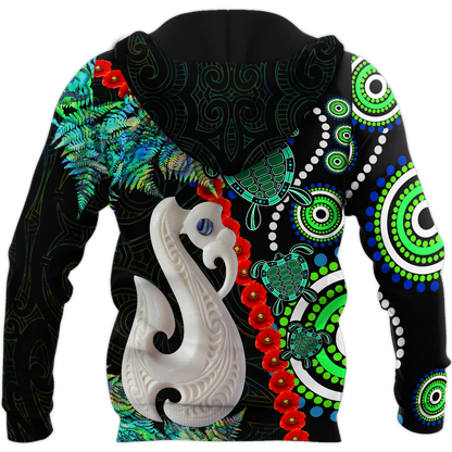 New Zealand Maori And Australia Aboriginal We Are Family 3D Printed Unisex Shirts TN
