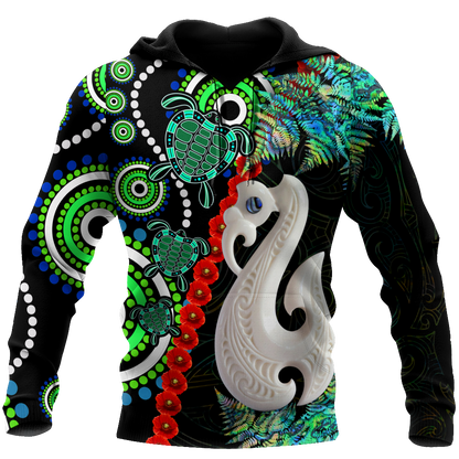 New Zealand Maori And Australia Aboriginal We Are Family 3D Printed Unisex Shirts TN