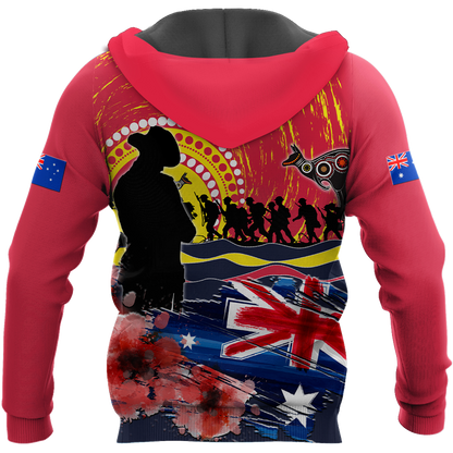 Australian Aboriginal Anzac Day 3D Printed Unisex Shirts TN SN30032103