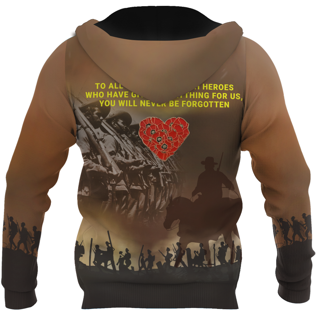 Anzac Day 3D Printed Unisex Shirts TN PD31032102