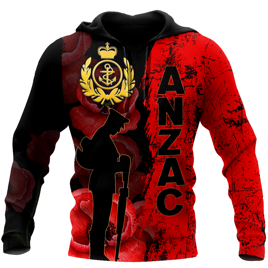 Premium Anzac Day 2021 Royal New Zealand Navy 3D Printed Unisex Shirts TN NTN31032104