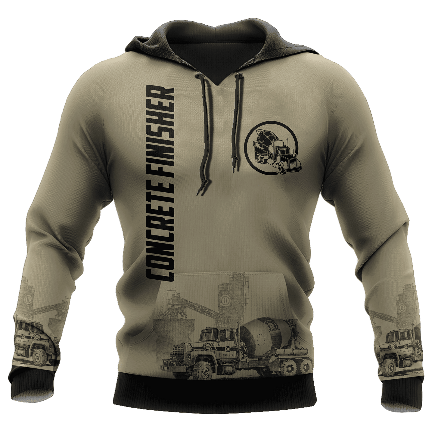 Legend Concrete Finisher 3D printed shirts