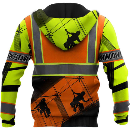 Premium Personalized 3D Printed Window Cleaner Shirts MEI