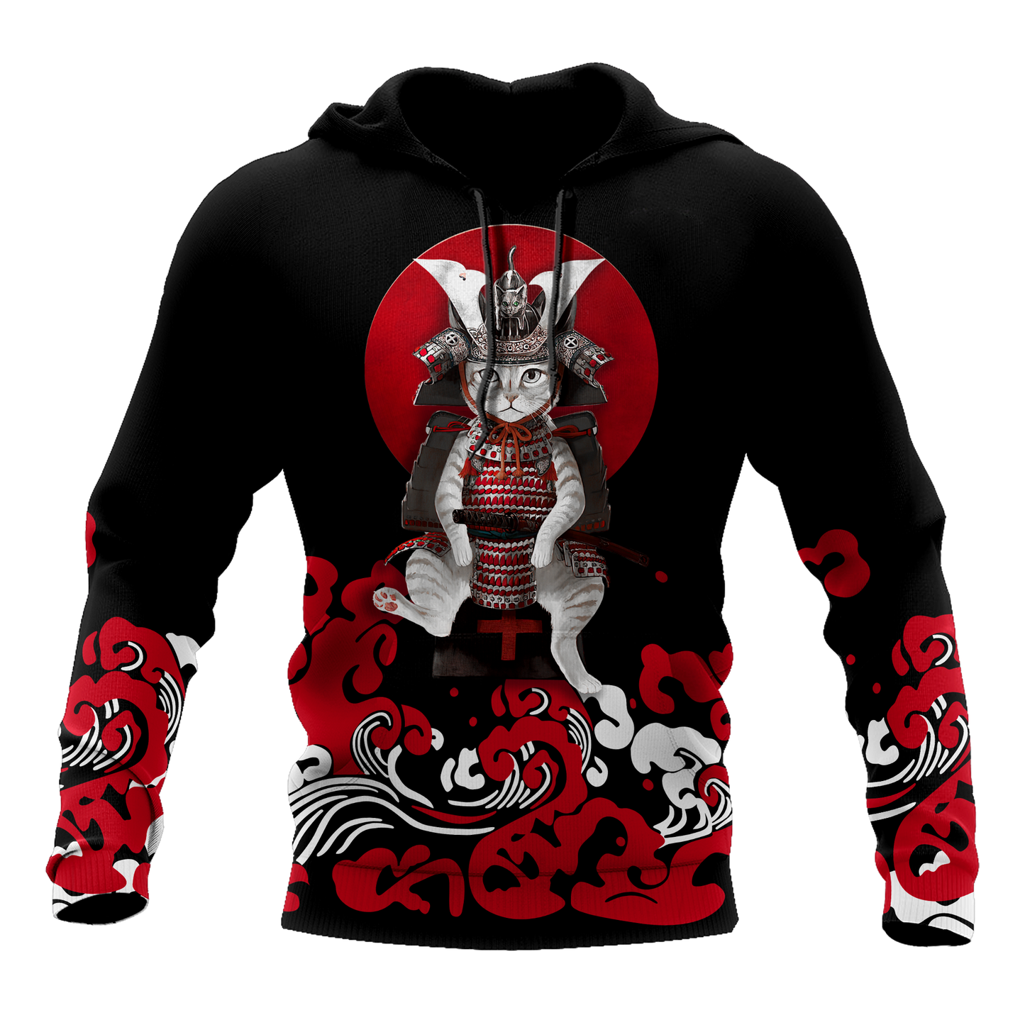 Cat Samurai 3D All Over Printed Unisex Shirts
