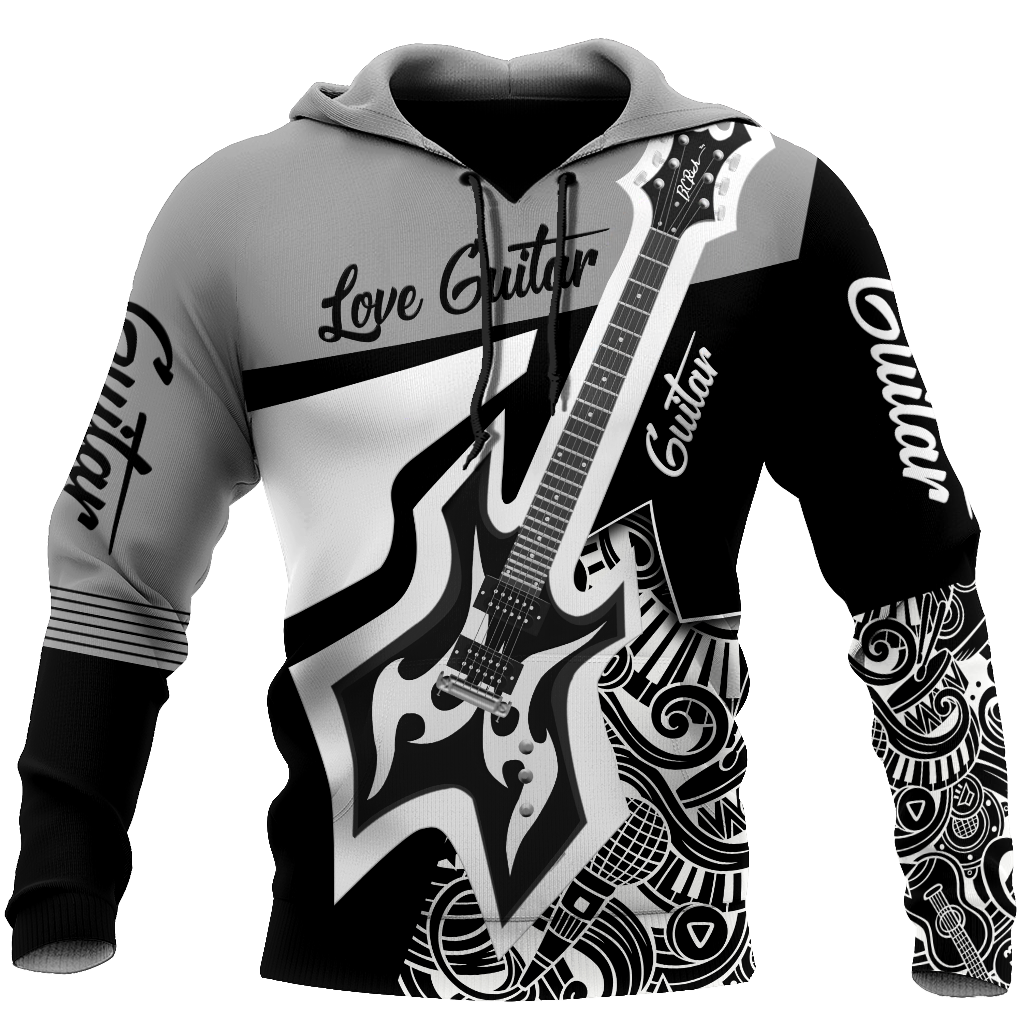 Love Guitar All Over Printed Unisex Shirts