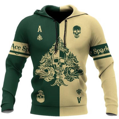 Ace Spade 3D All Over Printed Unisex Shirts