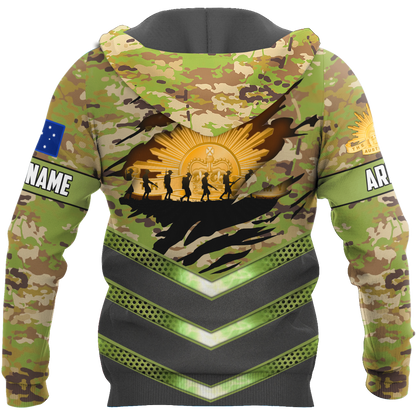 Premium Personalized Australian Army 3D Printed Unisex Shirts TN