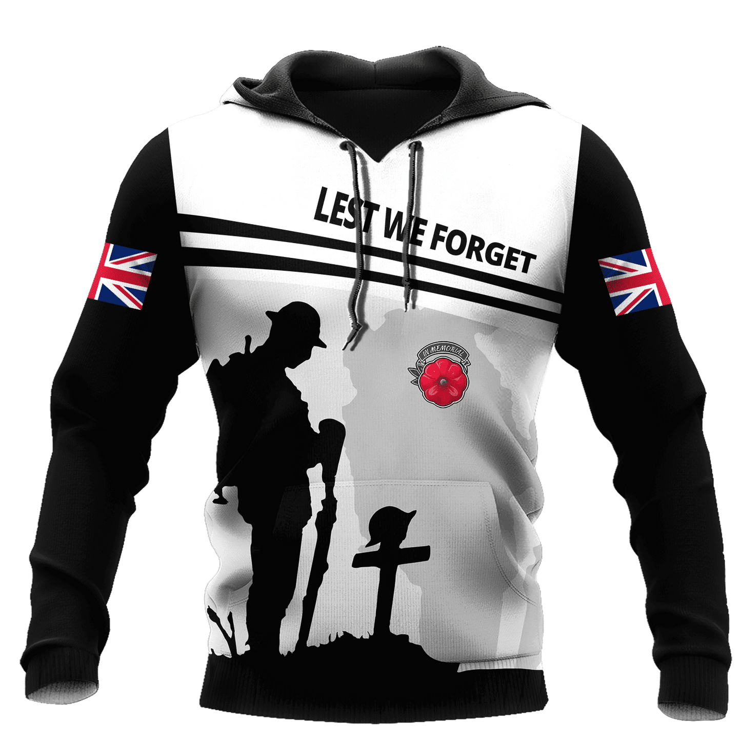 Lest we forget old man UK veteran 3D printed shirts