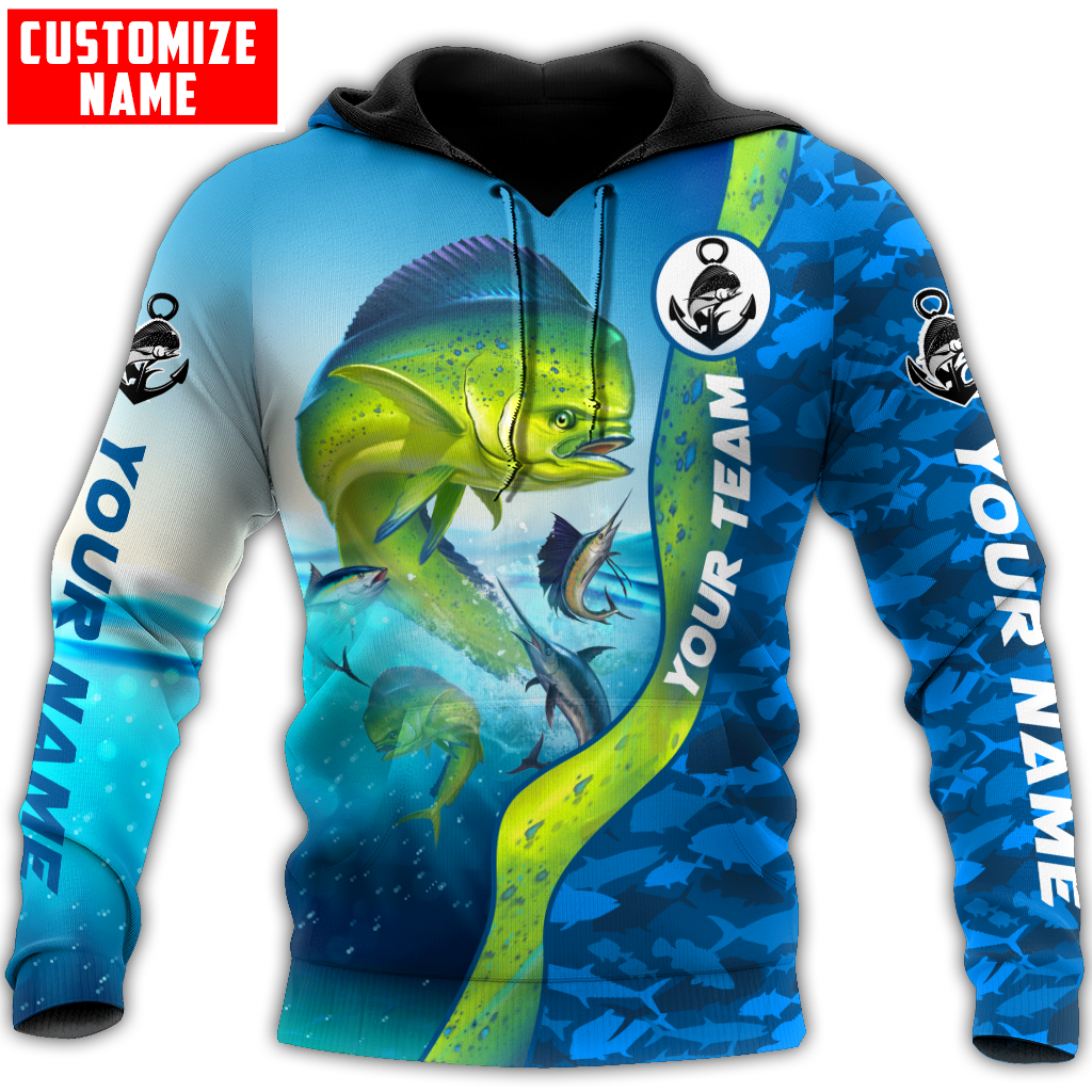 Custom name Mahi mahi fishing Team Billfish 3D Design Printed Shirts