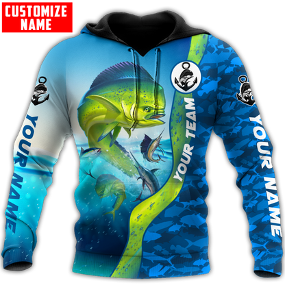 Custom name Mahi mahi fishing Team Billfish 3D Design Printed Shirts