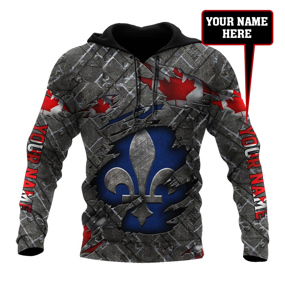 Custom Name XT Quebec 3D Printed Clothes