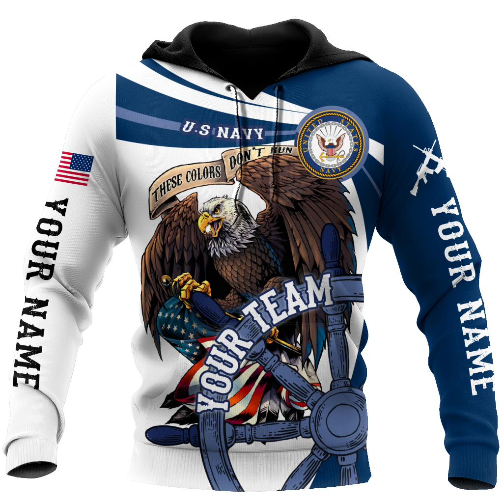 Custom name US Navy Veteran Team Boat 3d printed shirts Proud Military NTN18052105