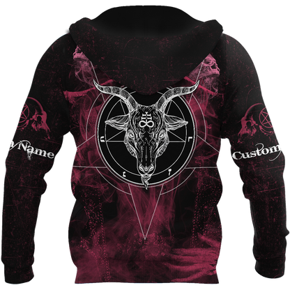 3D All Over Printed  Satanic Unisex Shirts Custom Name XT PD02022101