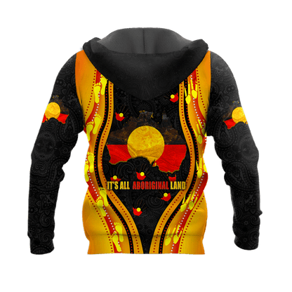 Custom name Proud to be Aboriginal Golden style 3d printed shirts