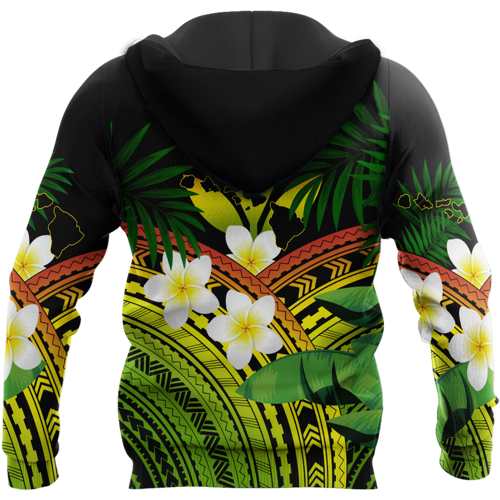 Polynesian Habiscus Kanaka Hawaii 3D Unisex Hoodie