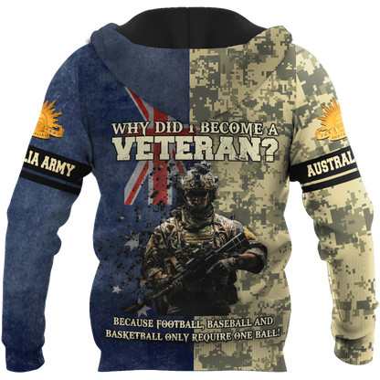 Personalized Name - The Australian Army 3D All Over Printed Shirts DQB16032104
