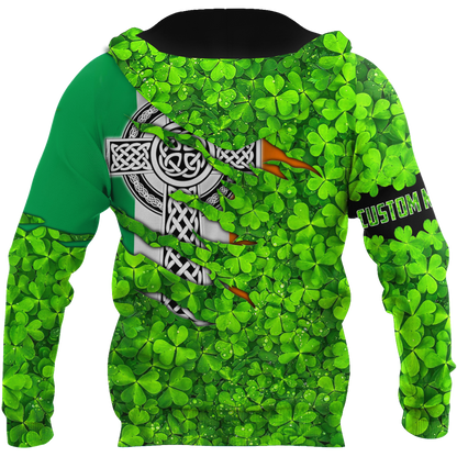Premium Personalized Name Irish Saint Patrick's Day 3D All Over Printed Unisex Shirts