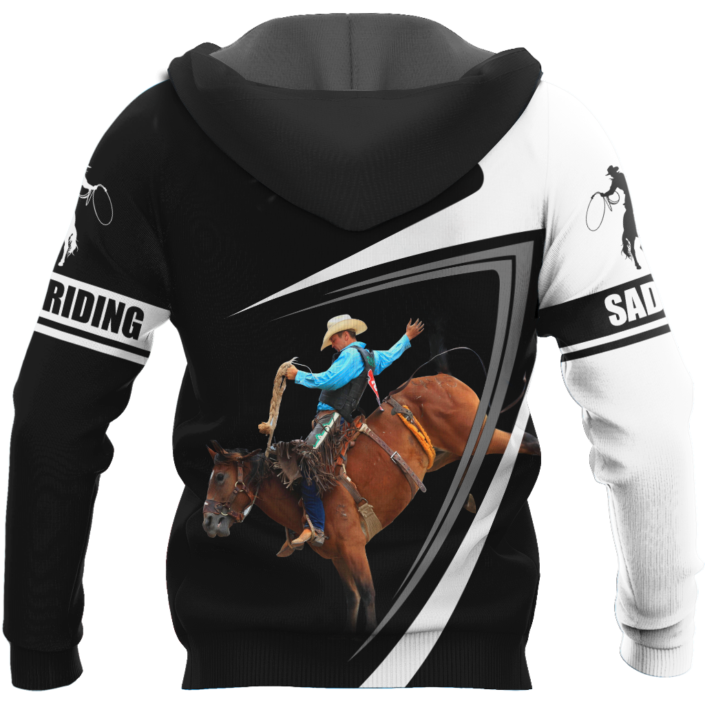 Personalized Name Rodeo 3D All Over Printed Unisex Shirts Bronc Riding Ver 3