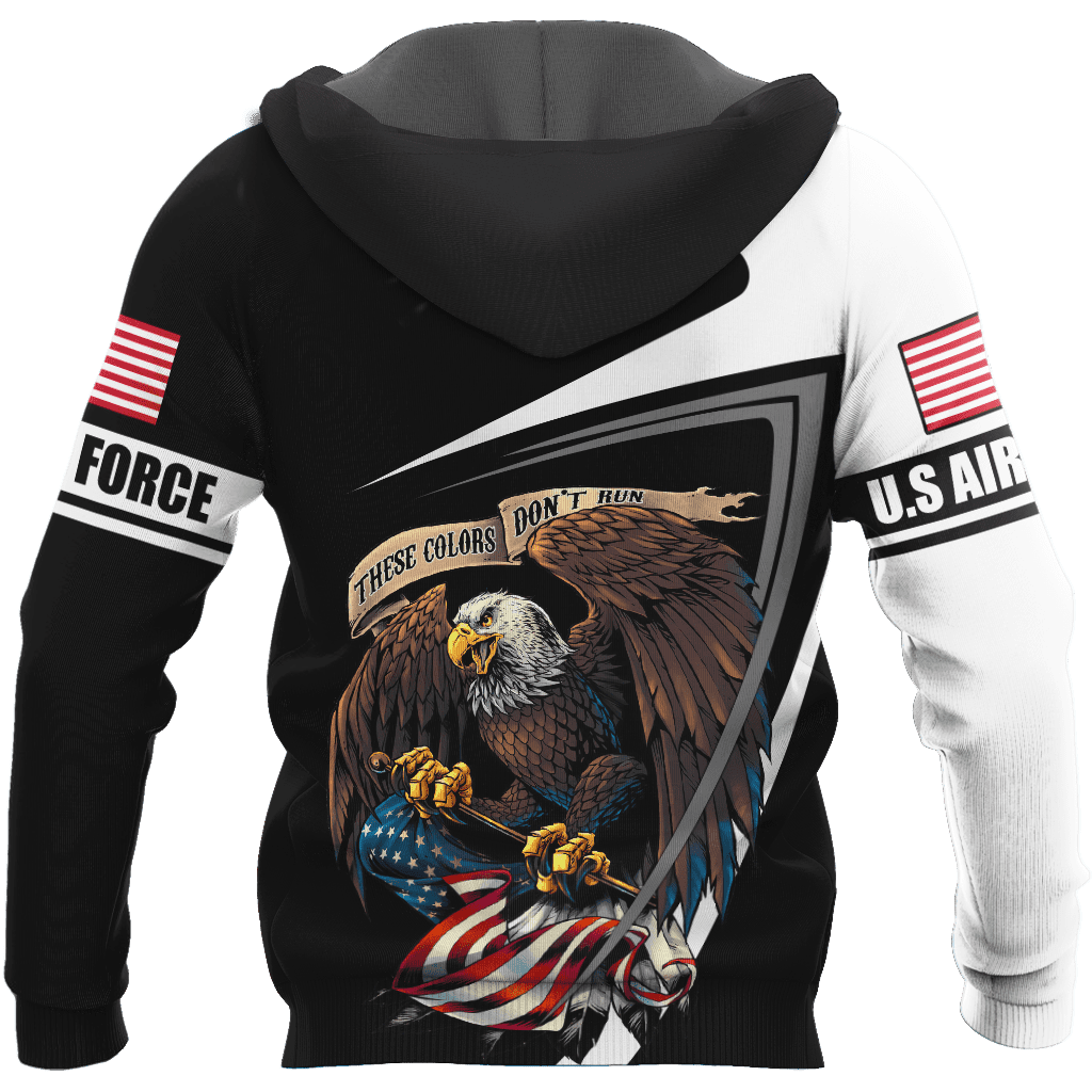 Custom name US Air Force Veteran 3D printed shirts Proud Military