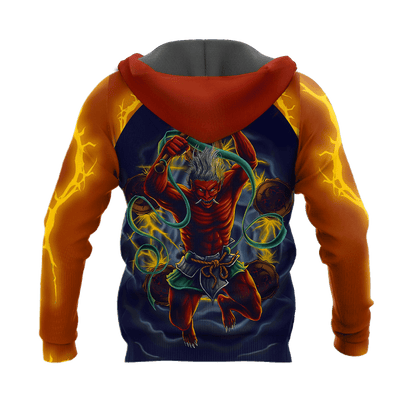 Japan Mythology Raijin 3D All Over Printed Unisex Shirts