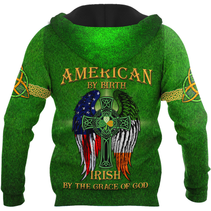 American By Birth - Irish By The Grace Of God 3D All Over Printed Unisex Shirts DQB02012101