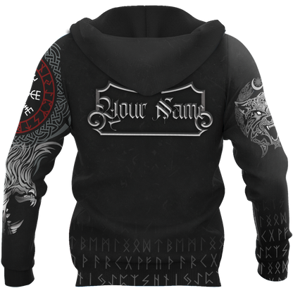 Customize Name Fenrir Viking Hoodie For Men And Women DQB10062101