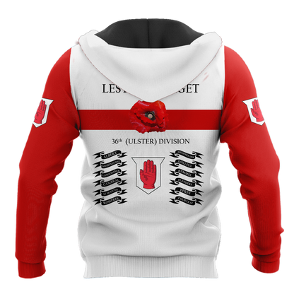36th Division Remembrance Day Lest We Forget 3D All Over Printed Unisex Shirts