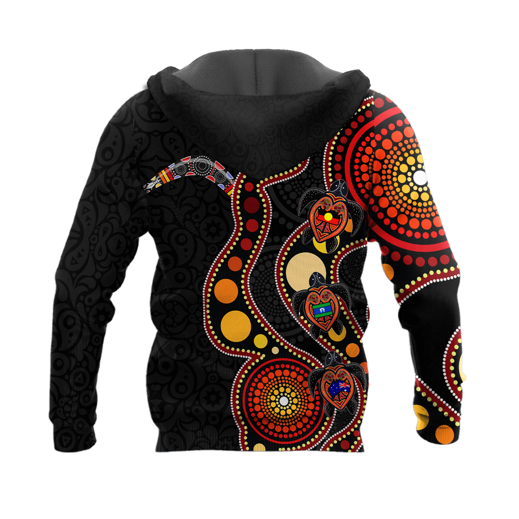 Custom name Aboriginal turtles circle dots 3D design printed shirts