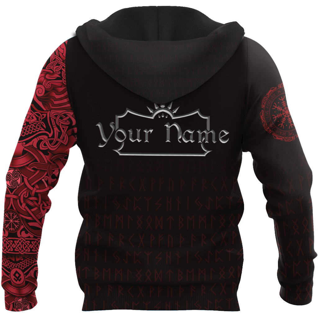 Customize Name Raven Viking Hoodie For Men And Women DQB10062102