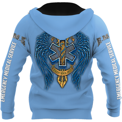 3D All Over Printed EMS Nurse Unisex Shirts Custom Name XT PD04022104