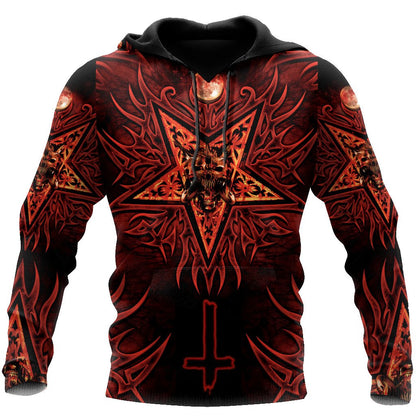 Skull Satanic Hoodie For Men And Women TNA12312001