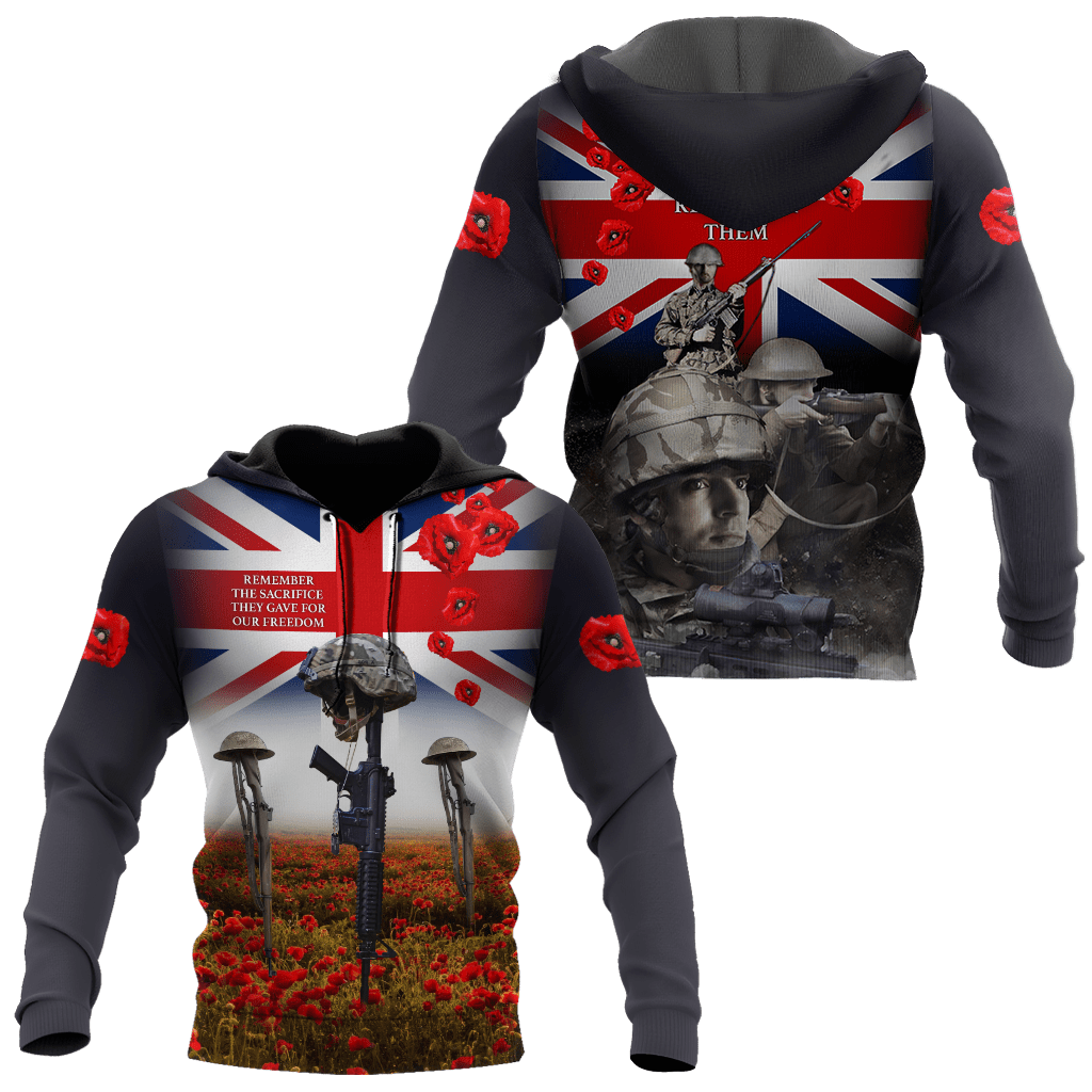 Remembrance Day Lest We Forget 3D All Over Printed Unisex Shirts