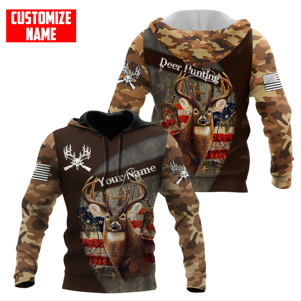 Customized Name Hunting Season 3D All Over Printed Unisex Shirts